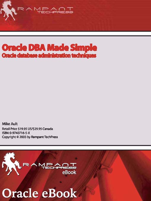 Title details for Oracle DBA Made Simple by Mike Ault - Available